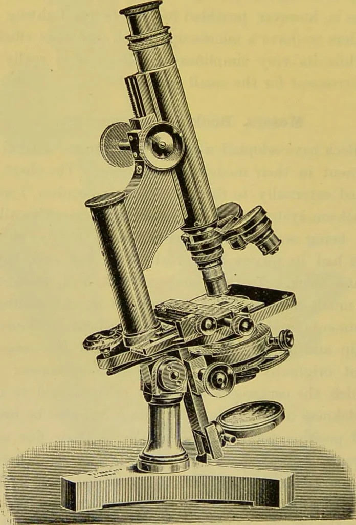 An illustration from The microscope : its history, construction, and application, being a familiar introduction to the use of the instrument, and the study of microscopical science / by Jabez Hogg., 1898, leaf 128
