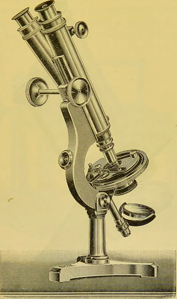 An illustration from The microscope : its history, construction, and application, being a familiar introduction to the use of the instrument, and the study of microscopical science / by Jabez Hogg., 1898, leaf 131