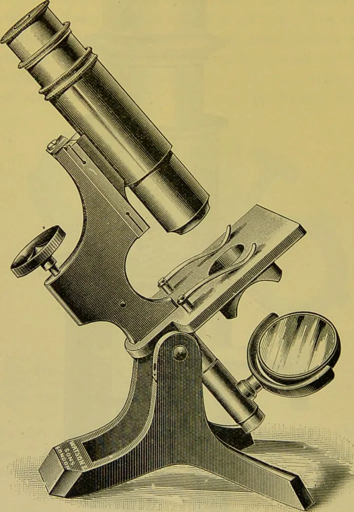An illustration from The microscope : its history, construction, and application, being a familiar introduction to the use of the instrument, and the study of microscopical science / by Jabez Hogg., 1898, leaf 138