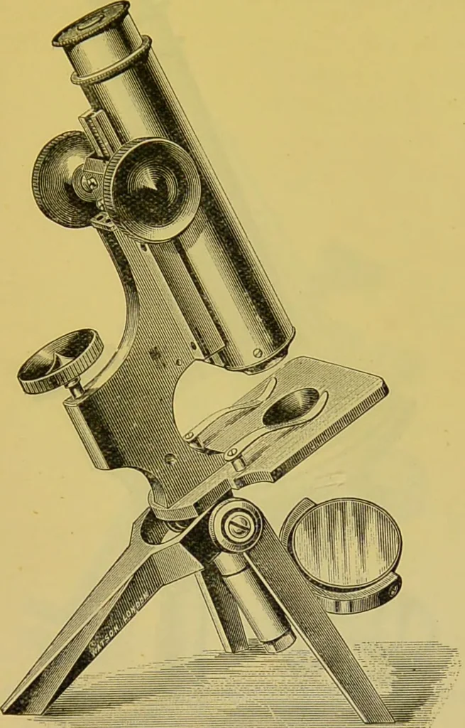 An illustration from The microscope : its history, construction, and application, being a familiar introduction to the use of the instrument, and the study of microscopical science / by Jabez Hogg., 1898, leaf 143