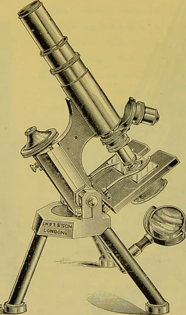 An illustration from The microscope : its history, construction, and application, being a familiar introduction to the use of the instrument, and the study of microscopical science / by Jabez Hogg., 1898, leaf 150
