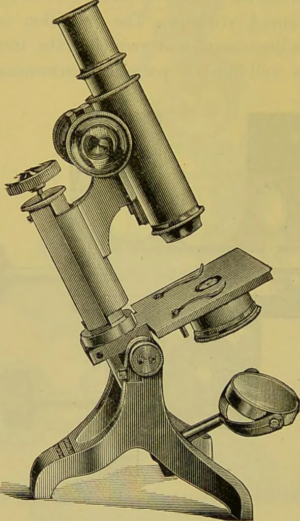 An illustration from The microscope : its history, construction, and application, being a familiar introduction to the use of the instrument, and the study of microscopical science / by Jabez Hogg., 1898, leaf 156