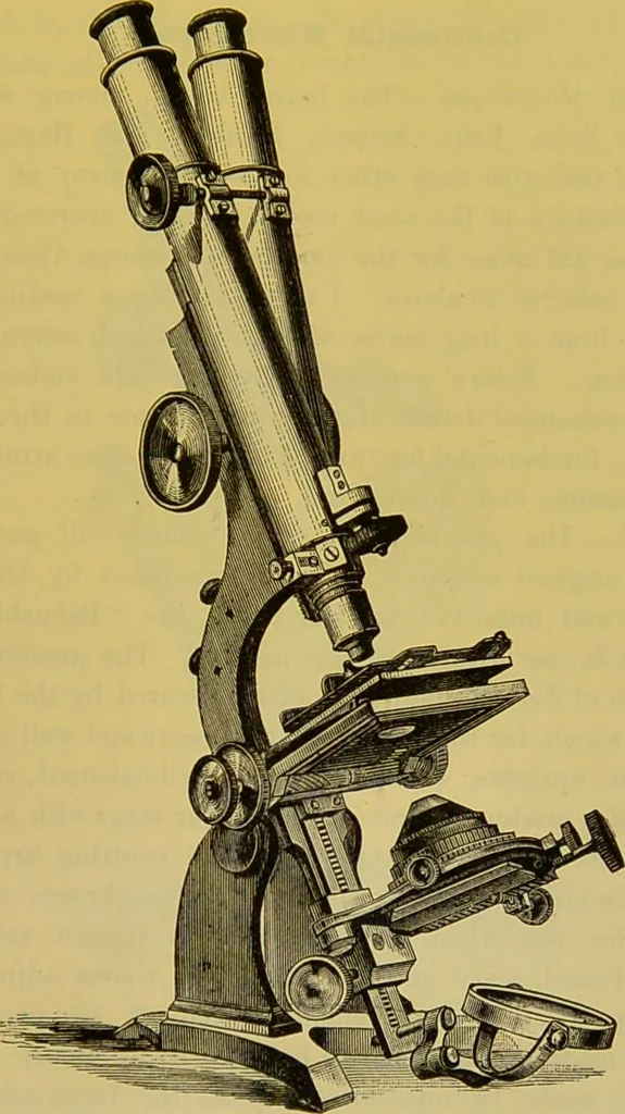 An illustration from The microscope : its history, construction, and application, being a familiar introduction to the use of the instrument, and the study of microscopical science / by Jabez Hogg., 1898, leaf 161