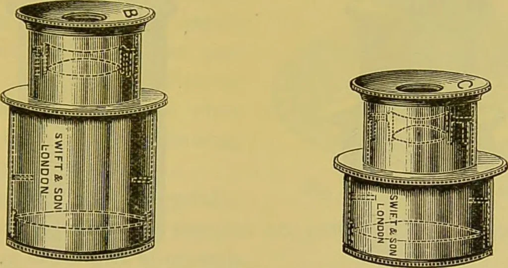 An illustration from The microscope : its history, construction, and application, being a familiar introduction to the use of the instrument, and the study of microscopical science / by Jabez Hogg., 1898, leaf 181