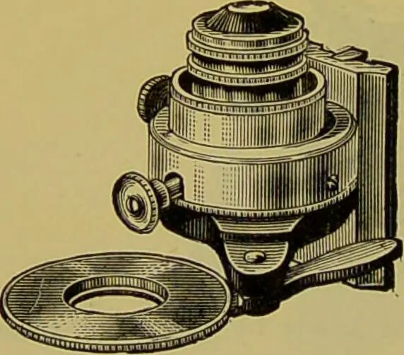 An illustration from The microscope : its history, construction, and application, being a familiar introduction to the use of the instrument, and the study of microscopical science / by Jabez Hogg., 1898, leaf 216