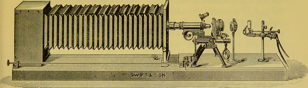 An illustration from The microscope : its history, construction, and application, being a familiar introduction to the use of the instrument, and the study of microscopical science / by Jabez Hogg., 1898, leaf 245