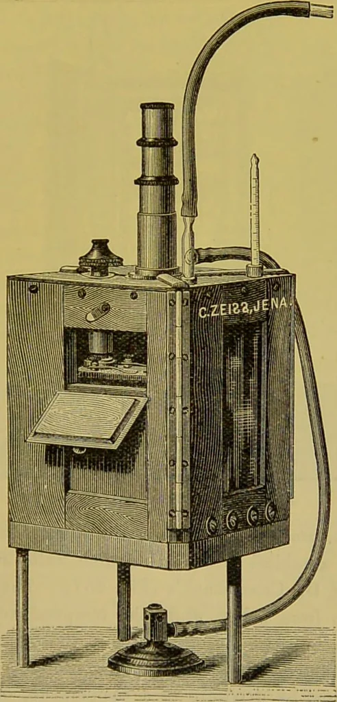 An illustration from The microscope : its history, construction, and application, being a familiar introduction to the use of the instrument, and the study of microscopical science / by Jabez Hogg., 1898, leaf 357