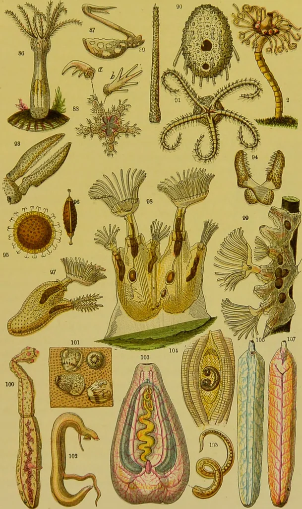 An illustration from The microscope : its history, construction, and application, being a familiar introduction to the use of the instrument, and the study of microscopical science / by Jabez Hogg., 1898, leaf 571