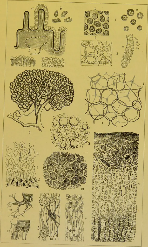 An illustration from The microscope : its history, construction, and application, being a familiar introduction to the use of the instrument, and the study of microscopical science / by Jabez Hogg., 1898, leaf 705