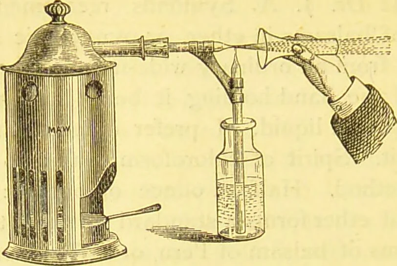 An illustration from Laryngoscopy and rhinoscopy and the diagnosis and treatment of the diseases of the throat and nose / by Prosser James, M.D., 1888, leaf 272