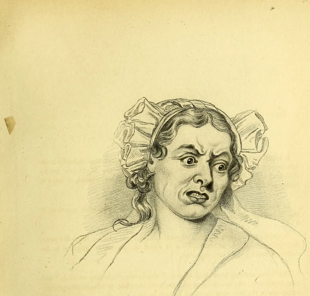 An illustration from Facts & faces : being an enquiry into the connection between linear & mental portraiture ; with a dissertation on personal & relative beauty ... / Thomas Woolnoth., 1854, leaf 143