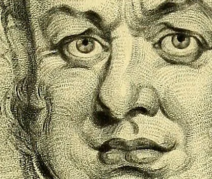 An illustration from Facts & faces : being an enquiry into the connection between linear & mental portraiture ; with a dissertation on personal & relative beauty ... / Thomas Woolnoth., 1854, leaf 159