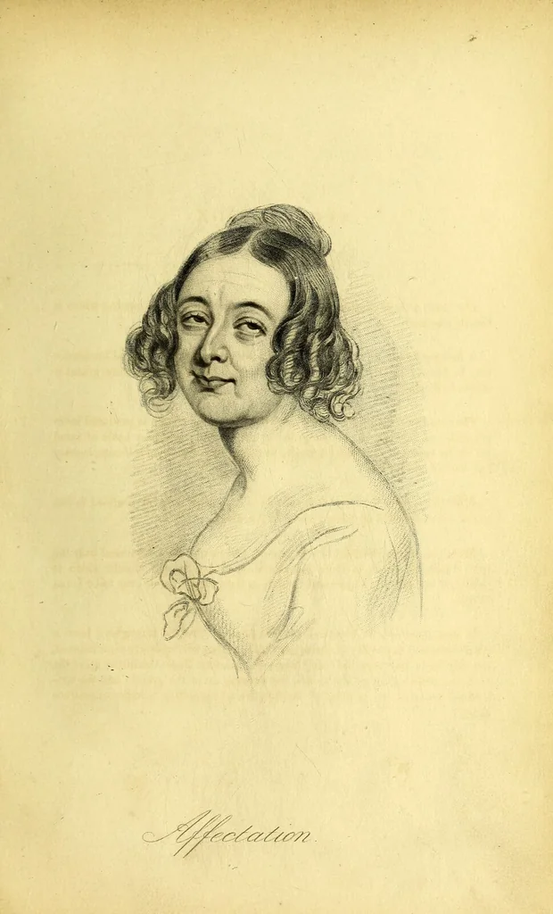 An illustration from Facts & faces : being an enquiry into the connection between linear & mental portraiture ; with a dissertation on personal & relative beauty ... / Thomas Woolnoth., 1854, leaf 191