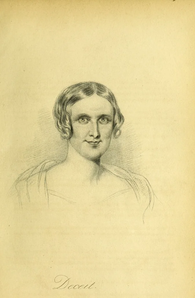An illustration from Facts & faces : being an enquiry into the connection between linear & mental portraiture ; with a dissertation on personal & relative beauty ... / Thomas Woolnoth., 1854, leaf 83