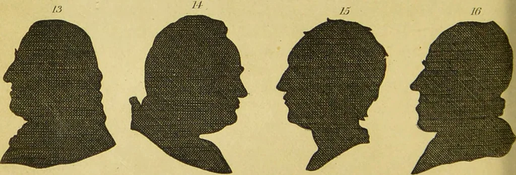An illustration from Essays on physiognomy : designed to promote the knowledge and the love of mankind / written in the German language by John Caspar Lavater ; and translated into English by Thomas Holcroft ; to which are added, One hundred physiognomonical rules, a posthumous work by Mr. Lavater ; and memoirs of the life of the author, compiled principally from the life of Lavater, by G. Gessner., 1848, leaf 382