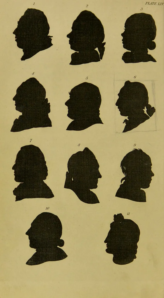 An illustration from Essays on physiognomy : designed to promote the knowledge and the love of mankind / written in the German language by John Caspar Lavater ; and translated into English by Thomas Holcroft ; to which are added, One hundred physiognomonical rules, a posthumous work by Mr. Lavater ; and memoirs of the life of the author, compiled principally from the life of Lavater, by G. Gessner., 1848, leaf 702