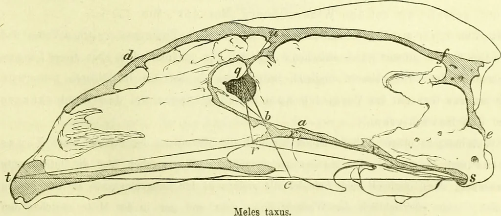 An illustration from Zur Morphologie des Säugethier-Schädels : eine vergleichend-anatomische Untersuchung / von Johann Christian Gustav Lucae., 1872, leaf 11