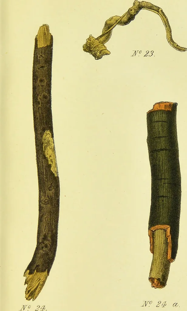 An illustration from A manual of vegetable materia medica / by George S.V. Wills., 1883, leaf 75