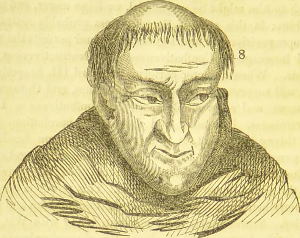 An illustration from Elements of phrenology / by George Combe., 1836, leaf 96