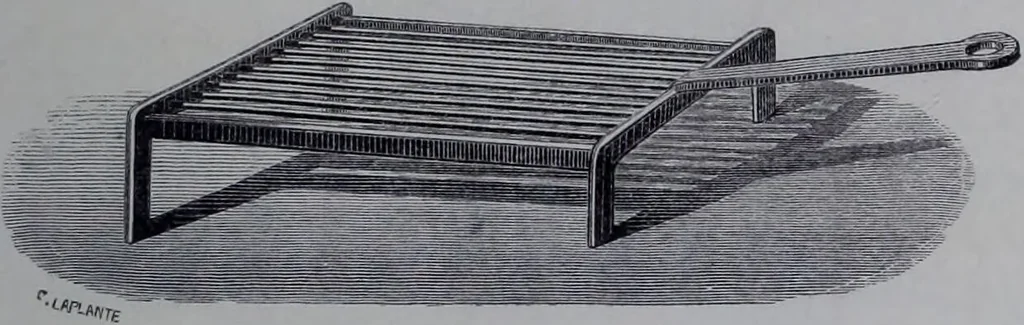 An illustration from The royal cookery book (le livre de cuisine) / by Jules Gouffé ; translated from the French and adapted for English use by Alphonse Gouffé ... comprising domestic and high-class cookery, illustrated with sixteen large plates printed in colours, and one hundred and sixty-one woodcuts from drawing from nature by E. Ronjat., 1868, leaf 113