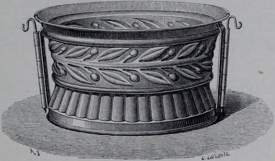An illustration from The royal cookery book (le livre de cuisine) / by Jules Gouffé ; translated from the French and adapted for English use by Alphonse Gouffé ... comprising domestic and high-class cookery, illustrated with sixteen large plates printed in colours, and one hundred and sixty-one woodcuts from drawing from nature by E. Ronjat., 1868, leaf 199
