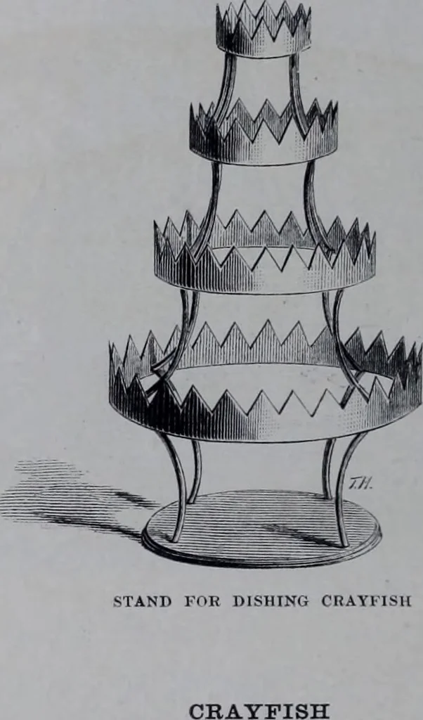 An illustration from The royal cookery book (le livre de cuisine) / by Jules Gouffé ; translated from the French and adapted for English use by Alphonse Gouffé ... comprising domestic and high-class cookery, illustrated with sixteen large plates printed in colours, and one hundred and sixty-one woodcuts from drawing from nature by E. Ronjat., 1868, leaf 222