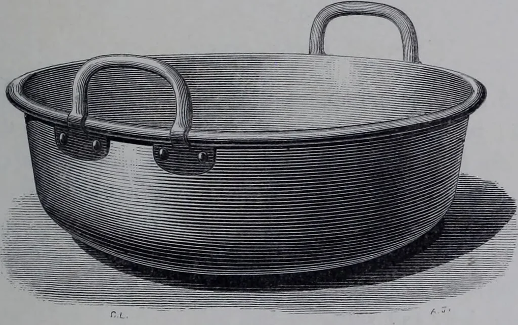 An illustration from The royal cookery book (le livre de cuisine) / by Jules Gouffé ; translated from the French and adapted for English use by Alphonse Gouffé ... comprising domestic and high-class cookery, illustrated with sixteen large plates printed in colours, and one hundred and sixty-one woodcuts from drawing from nature by E. Ronjat., 1868, leaf 281