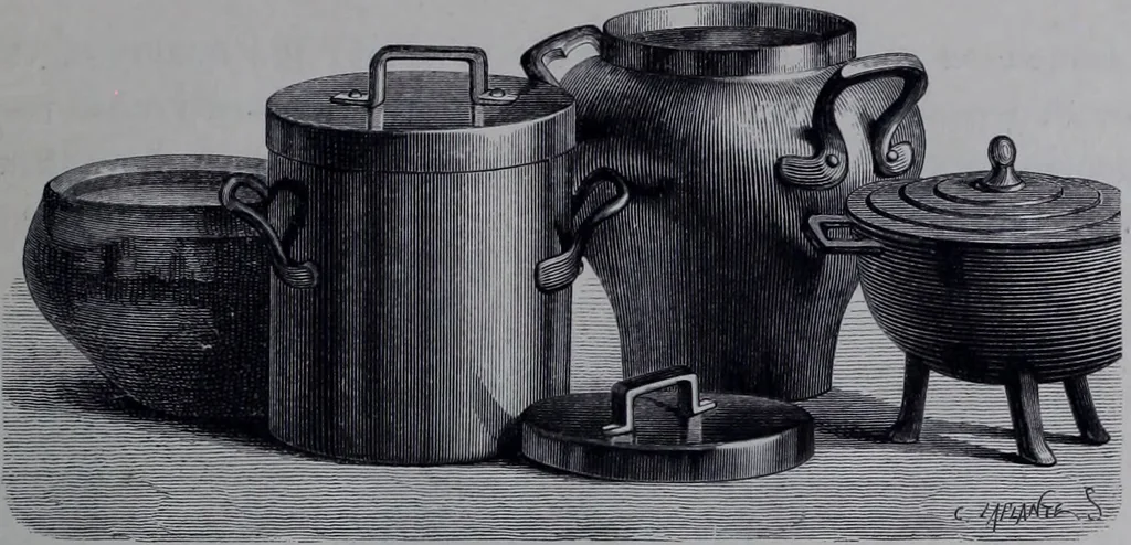 An illustration from The royal cookery book (le livre de cuisine) / by Jules Gouffé ; translated from the French and adapted for English use by Alphonse Gouffé ... comprising domestic and high-class cookery, illustrated with sixteen large plates printed in colours, and one hundred and sixty-one woodcuts from drawing from nature by E. Ronjat., 1868, leaf 61