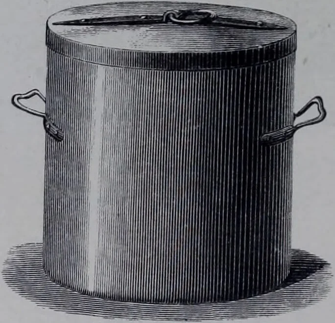 An illustration from The royal cookery book (le livre de cuisine) / by Jules Gouffé ; translated from the French and adapted for English use by Alphonse Gouffé ... comprising domestic and high-class cookery, illustrated with sixteen large plates printed in colours, and one hundred and sixty-one woodcuts from drawing from nature by E. Ronjat., 1868, leaf 62