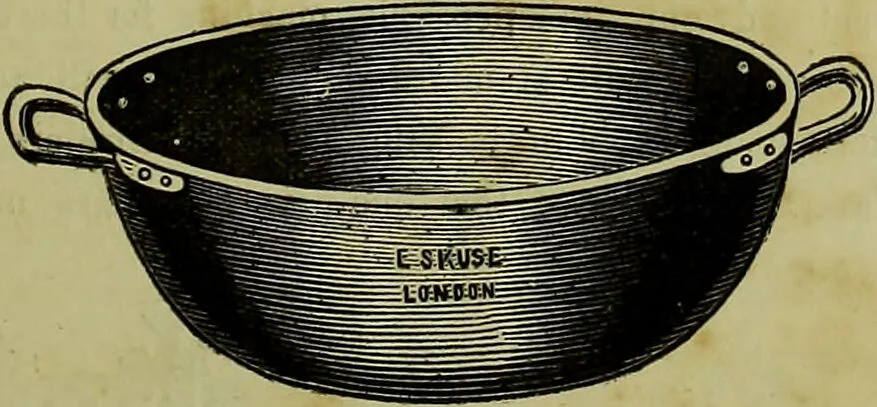 An illustration from The confectioners' hand-book and practical guide to the art of sugar boiling in all its branches : the manufacture of creams, fondants, liqueurs, pastilles, jujubes (gelatine and gum), comfits, lozenges (plain and medicated), chocolate, chocolate creams, drops, bars, &c; American caramels, ice creams and moulded ices of every description : jams, jellies and marmalades (by fire and steam). Preserved and crystalized fruits, candied peel, English and Scotch pastry, cordials and syrups for American hot & iced beverages. Aerated waters of every description, by hand and machine, for bottle, syphon, or fountain, ginger beer, horehound, and other fermented beers. The recipes are accompanied with full and clear instructions in every branch. Every information about colours and flavours; the best to use and how to make them. Useful notes on machinery for every purpose, and about one hundred illustrations., 1883, leaf 17