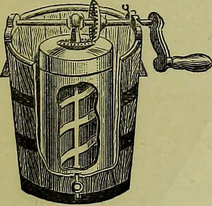 An illustration from The confectioners' hand-book and practical guide to the art of sugar boiling in all its branches : the manufacture of creams, fondants, liqueurs, pastilles, jujubes (gelatine and gum), comfits, lozenges (plain and medicated), chocolate, chocolate creams, drops, bars, &c; American caramels, ice creams and moulded ices of every description : jams, jellies and marmalades (by fire and steam). Preserved and crystalized fruits, candied peel, English and Scotch pastry, cordials and syrups for American hot & iced beverages. Aerated waters of every description, by hand and machine, for bottle, syphon, or fountain, ginger beer, horehound, and other fermented beers. The recipes are accompanied with full and clear instructions in every branch. Every information about colours and flavours; the best to use and how to make them. Useful notes on machinery for every purpose, and about one hundred illustrations., 1883, leaf 211