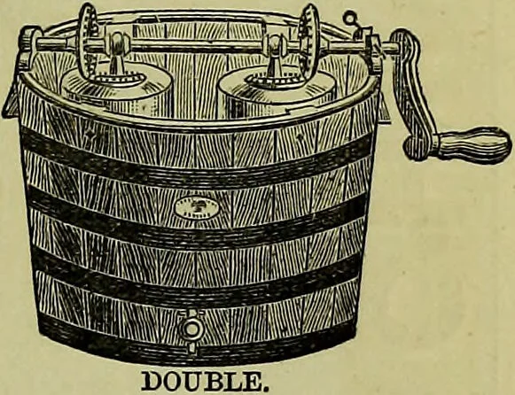 An illustration from The confectioners' hand-book and practical guide to the art of sugar boiling in all its branches : the manufacture of creams, fondants, liqueurs, pastilles, jujubes (gelatine and gum), comfits, lozenges (plain and medicated), chocolate, chocolate creams, drops, bars, &c; American caramels, ice creams and moulded ices of every description : jams, jellies and marmalades (by fire and steam). Preserved and crystalized fruits, candied peel, English and Scotch pastry, cordials and syrups for American hot & iced beverages. Aerated waters of every description, by hand and machine, for bottle, syphon, or fountain, ginger beer, horehound, and other fermented beers. The recipes are accompanied with full and clear instructions in every branch. Every information about colours and flavours; the best to use and how to make them. Useful notes on machinery for every purpose, and about one hundred illustrations., 1883, leaf 211