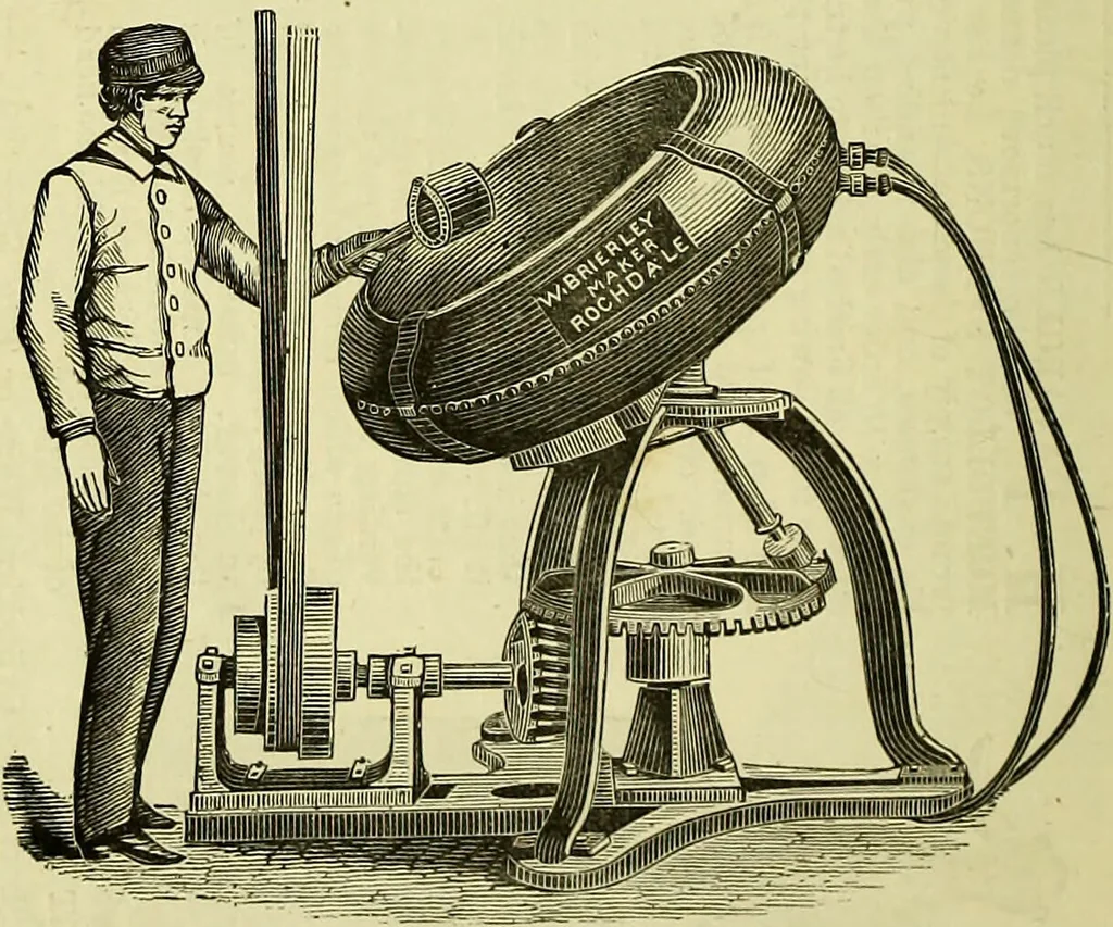 An illustration from The confectioners' hand-book and practical guide to the art of sugar boiling in all its branches : the manufacture of creams, fondants, liqueurs, pastilles, jujubes (gelatine and gum), comfits, lozenges (plain and medicated), chocolate, chocolate creams, drops, bars, &c; American caramels, ice creams and moulded ices of every description : jams, jellies and marmalades (by fire and steam). Preserved and crystalized fruits, candied peel, English and Scotch pastry, cordials and syrups for American hot & iced beverages. Aerated waters of every description, by hand and machine, for bottle, syphon, or fountain, ginger beer, horehound, and other fermented beers. The recipes are accompanied with full and clear instructions in every branch. Every information about colours and flavours; the best to use and how to make them. Useful notes on machinery for every purpose, and about one hundred illustrations., 1883, leaf 214