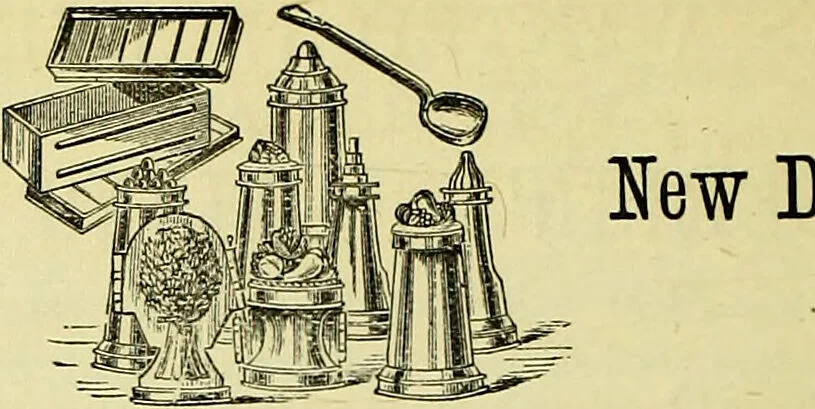 An illustration from The confectioners' hand-book and practical guide to the art of sugar boiling in all its branches : the manufacture of creams, fondants, liqueurs, pastilles, jujubes (gelatine and gum), comfits, lozenges (plain and medicated), chocolate, chocolate creams, drops, bars, &c; American caramels, ice creams and moulded ices of every description : jams, jellies and marmalades (by fire and steam). Preserved and crystalized fruits, candied peel, English and Scotch pastry, cordials and syrups for American hot & iced beverages. Aerated waters of every description, by hand and machine, for bottle, syphon, or fountain, ginger beer, horehound, and other fermented beers. The recipes are accompanied with full and clear instructions in every branch. Every information about colours and flavours; the best to use and how to make them. Useful notes on machinery for every purpose, and about one hundred illustrations., 1883, leaf 216