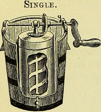 An illustration from The confectioners' hand-book and practical guide to the art of sugar boiling in all its branches : the manufacture of creams, fondants, liqueurs, pastilles, jujubes (gelatine and gum), comfits, lozenges (plain and medicated), chocolate, chocolate creams, drops, bars, &c; American caramels, ice creams and moulded ices of every description : jams, jellies and marmalades (by fire and steam). Preserved and crystalized fruits, candied peel, English and Scotch pastry, cordials and syrups for American hot & iced beverages. Aerated waters of every description, by hand and machine, for bottle, syphon, or fountain, ginger beer, horehound, and other fermented beers. The recipes are accompanied with full and clear instructions in every branch. Every information about colours and flavours; the best to use and how to make them. Useful notes on machinery for every purpose, and about one hundred illustrations., 1883, leaf 218
