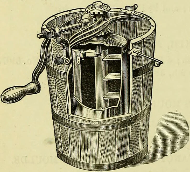 An illustration from The confectioners' hand-book and practical guide to the art of sugar boiling in all its branches : the manufacture of creams, fondants, liqueurs, pastilles, jujubes (gelatine and gum), comfits, lozenges (plain and medicated), chocolate, chocolate creams, drops, bars, &c; American caramels, ice creams and moulded ices of every description : jams, jellies and marmalades (by fire and steam). Preserved and crystalized fruits, candied peel, English and Scotch pastry, cordials and syrups for American hot & iced beverages. Aerated waters of every description, by hand and machine, for bottle, syphon, or fountain, ginger beer, horehound, and other fermented beers. The recipes are accompanied with full and clear instructions in every branch. Every information about colours and flavours; the best to use and how to make them. Useful notes on machinery for every purpose, and about one hundred illustrations., 1883, leaf 218