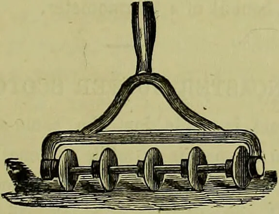 An illustration from The confectioners' hand-book and practical guide to the art of sugar boiling in all its branches : the manufacture of creams, fondants, liqueurs, pastilles, jujubes (gelatine and gum), comfits, lozenges (plain and medicated), chocolate, chocolate creams, drops, bars, &c; American caramels, ice creams and moulded ices of every description : jams, jellies and marmalades (by fire and steam). Preserved and crystalized fruits, candied peel, English and Scotch pastry, cordials and syrups for American hot & iced beverages. Aerated waters of every description, by hand and machine, for bottle, syphon, or fountain, ginger beer, horehound, and other fermented beers. The recipes are accompanied with full and clear instructions in every branch. Every information about colours and flavours; the best to use and how to make them. Useful notes on machinery for every purpose, and about one hundred illustrations., 1883, leaf 27