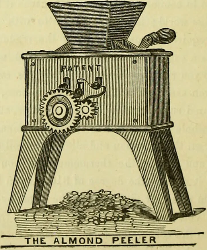 An illustration from The confectioners' hand-book and practical guide to the art of sugar boiling in all its branches : the manufacture of creams, fondants, liqueurs, pastilles, jujubes (gelatine and gum), comfits, lozenges (plain and medicated), chocolate, chocolate creams, drops, bars, &c; American caramels, ice creams and moulded ices of every description : jams, jellies and marmalades (by fire and steam). Preserved and crystalized fruits, candied peel, English and Scotch pastry, cordials and syrups for American hot & iced beverages. Aerated waters of every description, by hand and machine, for bottle, syphon, or fountain, ginger beer, horehound, and other fermented beers. The recipes are accompanied with full and clear instructions in every branch. Every information about colours and flavours; the best to use and how to make them. Useful notes on machinery for every purpose, and about one hundred illustrations., 1883, leaf 28