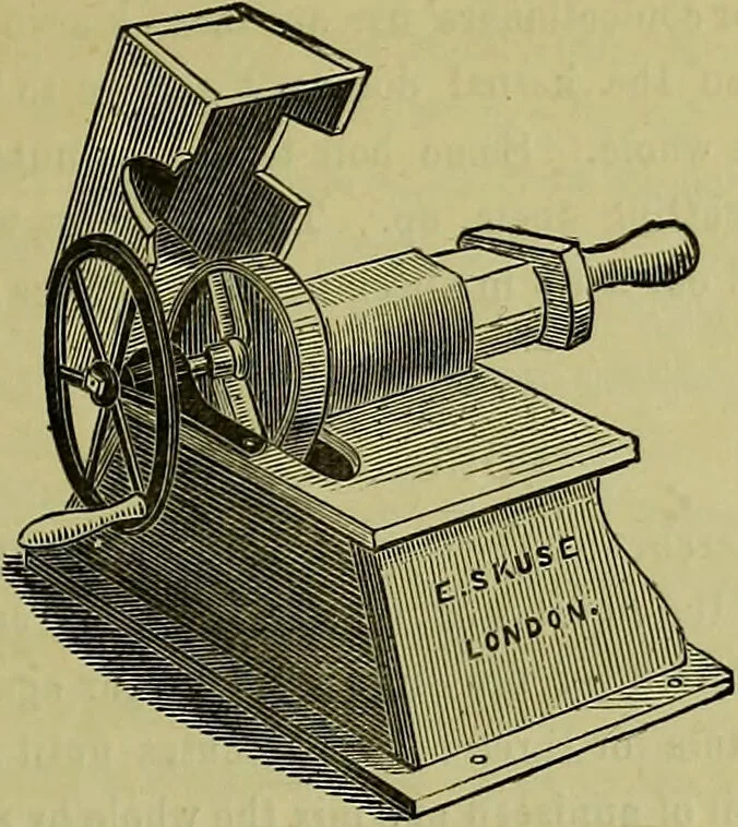 An illustration from The confectioners' hand-book and practical guide to the art of sugar boiling in all its branches : the manufacture of creams, fondants, liqueurs, pastilles, jujubes (gelatine and gum), comfits, lozenges (plain and medicated), chocolate, chocolate creams, drops, bars, &c; American caramels, ice creams and moulded ices of every description : jams, jellies and marmalades (by fire and steam). Preserved and crystalized fruits, candied peel, English and Scotch pastry, cordials and syrups for American hot & iced beverages. Aerated waters of every description, by hand and machine, for bottle, syphon, or fountain, ginger beer, horehound, and other fermented beers. The recipes are accompanied with full and clear instructions in every branch. Every information about colours and flavours; the best to use and how to make them. Useful notes on machinery for every purpose, and about one hundred illustrations., 1883, leaf 41