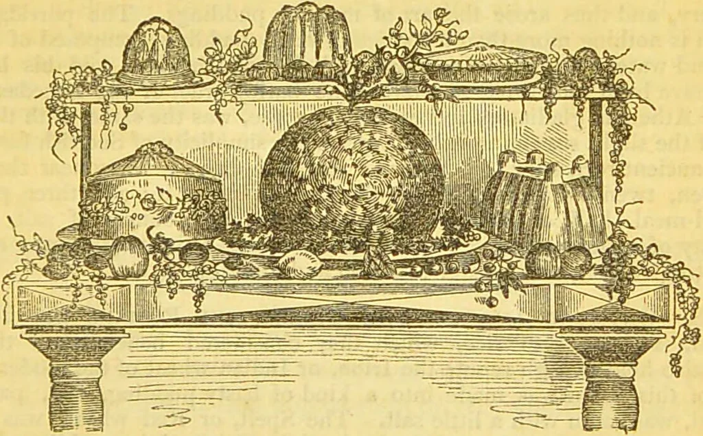 An illustration from The book of household management : comprising information for the mistress ... also, sanitary, medical, & legal memoranda; with a history of the origin, properties, and uses of all things connected with home life and comfort / by Mrs. Isabella Beeton., 1869, leaf 687