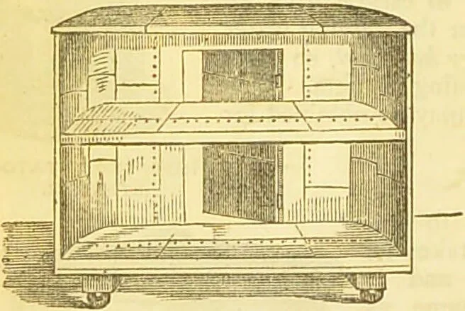 An illustration from The book of household management : comprising information for the mistress ... also, sanitary, medical, & legal memoranda; with a history of the origin, properties, and uses of all things connected with home life and comfort / by Mrs. Isabella Beeton., 1869, leaf 76