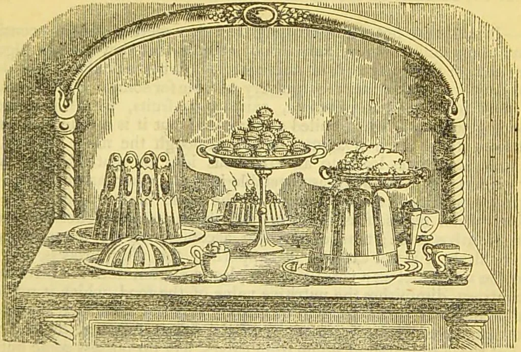 An illustration from The book of household management : comprising information for the mistress ... also, sanitary, medical, & legal memoranda; with a history of the origin, properties, and uses of all things connected with home life and comfort / by Mrs. Isabella Beeton., 1869, leaf 787
