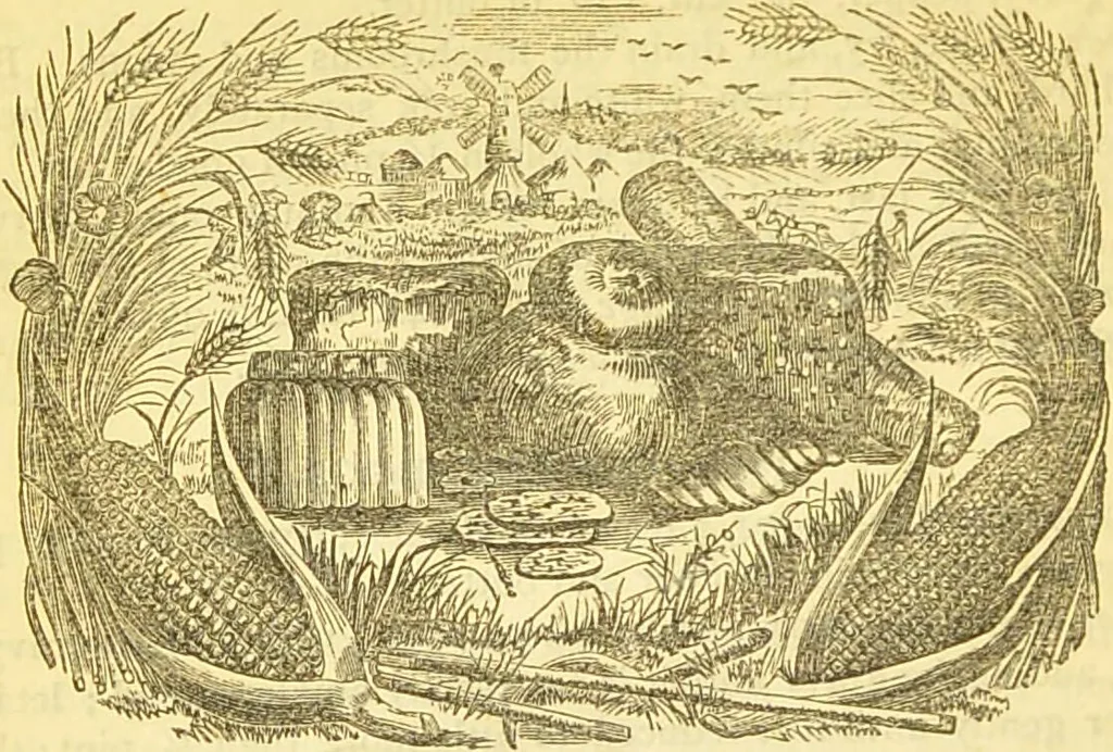 An illustration from The book of household management : comprising information for the mistress ... also, sanitary, medical, & legal memoranda; with a history of the origin, properties, and uses of all things connected with home life and comfort / by Mrs. Isabella Beeton., 1869, leaf 936