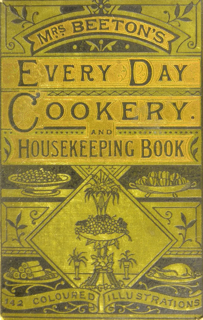 An illustration from Beeton's every-day cookery and housekeeping book : comprising instructions for mistress and servants, and a collection of over sixteen hundred and fifty practical receipts. With numerous wood engravings and one hundred and forty-two coloured figures, showing the proper mode of sending dishes to table., 1888, leaf 1