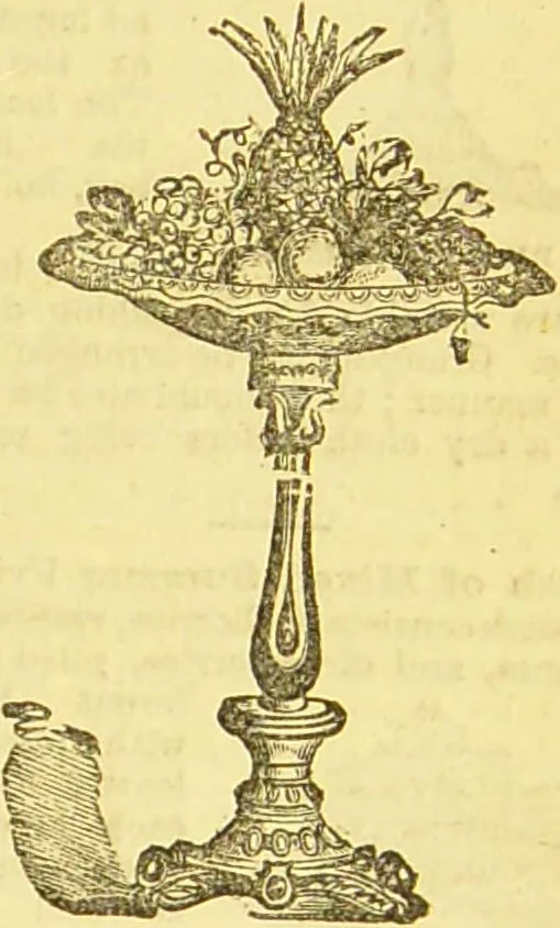An illustration from Beeton's every-day cookery and housekeeping book : comprising instructions for mistress and servants, and a collection of over sixteen hundred and fifty practical receipts. With numerous wood engravings and one hundred and forty-two coloured figures, showing the proper mode of sending dishes to table., 1888, leaf 189