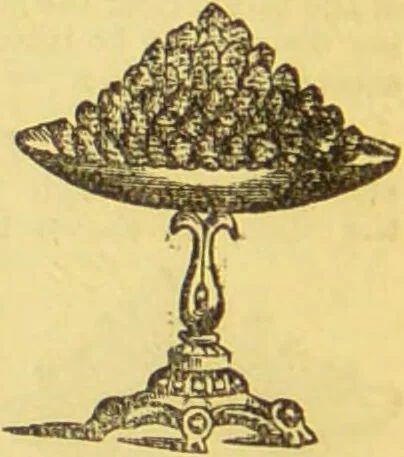 An illustration from Beeton's every-day cookery and housekeeping book : comprising instructions for mistress and servants, and a collection of over sixteen hundred and fifty practical receipts. With numerous wood engravings and one hundred and forty-two coloured figures, showing the proper mode of sending dishes to table., 1888, leaf 190