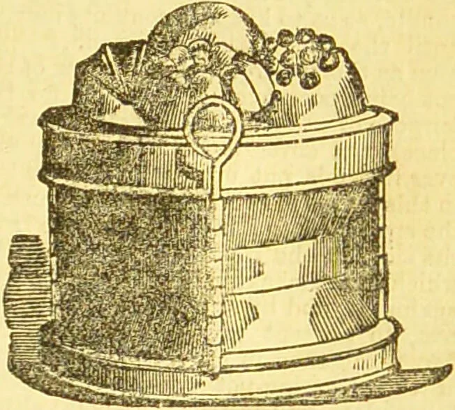 An illustration from Beeton's every-day cookery and housekeeping book : comprising instructions for mistress and servants, and a collection of over sixteen hundred and fifty practical receipts. With numerous wood engravings and one hundred and forty-two coloured figures, showing the proper mode of sending dishes to table., 1888, leaf 247