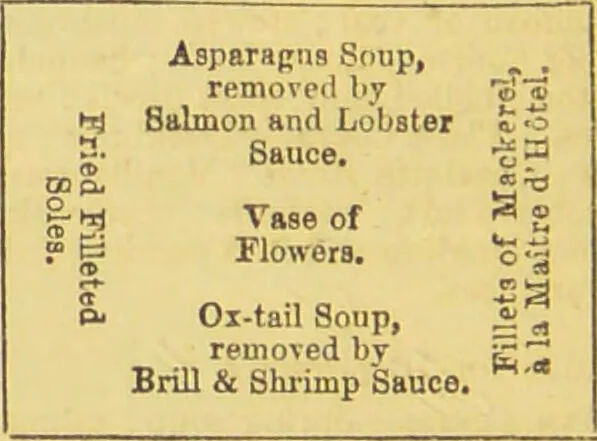 An illustration from Beeton's every-day cookery and housekeeping book : comprising instructions for mistress and servants, and a collection of over sixteen hundred and fifty practical receipts. With numerous wood engravings and one hundred and forty-two coloured figures, showing the proper mode of sending dishes to table., 1888, leaf 284