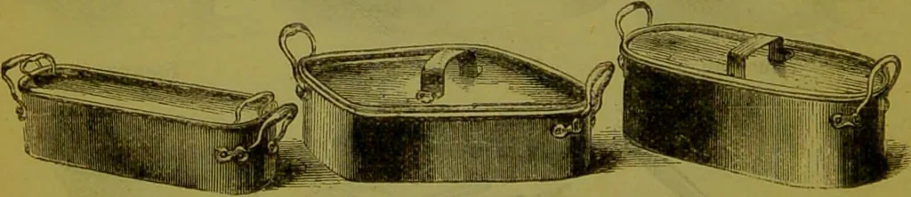 An illustration from Warne's model cookery and housekeeping book : containing complete instructions in household management, and receipts for breakfast dishes ... bills of fare, duties of servants, etc. / compiled and edited by Mary Jewry., 1871, leaf 24