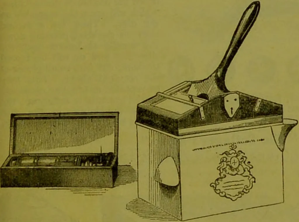 An illustration from Warne's model cookery and housekeeping book : containing complete instructions in household management, and receipts for breakfast dishes ... bills of fare, duties of servants, etc. / compiled and edited by Mary Jewry., 1871, leaf 29